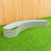 YoYoBloom 17" Tall New Moon Metal Raised Garden Bed | Knee-High Design image 12