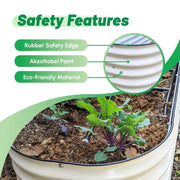 YoYoBloom 17" Tall New Moon Metal Raised Garden Bed | Knee-High Design image 18