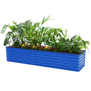 YoYoBloom 17" Tall 8' x 2' Rectangle Metal Raised Garden Bed (9-in-1) | Upgrade 2.0 Knee-High Design image 14