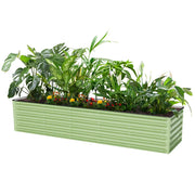 YoYoBloom 17" Tall 8' x 2' Rectangle Metal Raised Garden Bed (9-in-1) | Upgrade 2.0 Knee-High Design image 15