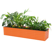 YoYoBloom 17" Tall 8' x 2' Rectangle Metal Raised Garden Bed (9-in-1) | Upgrade 2.0 Knee-High Design image 17