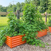 YoYoBloom 17" Tall 8' x 2' Rectangle Metal Raised Garden Bed (9-in-1) | Upgrade 2.0 Knee-High Design image 12