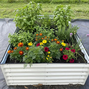 YoYoBloom 17" Tall 8' x 2' Rectangle Metal Raised Garden Bed (9-in-1) | Upgrade 2.0 Knee-High Design image 7