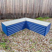 YoYoBloom 17" Tall L-Shape Rectangle Metal Raised Garden Bed | Upgrade 2.0 Knee-High Design image 8