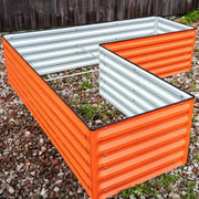 YoYoBloom 17" Tall L-Shape Rectangle Metal Raised Garden Bed | Upgrade 2.0 Knee-High Design image 10