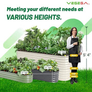 YoYoBloom 17" Tall U-Shape Rectangle Metal Raised Garden Bed | Upgrade 2.0 Knee-High Design image 12