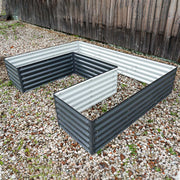 YoYoBloom 17" Tall U-Shape Rectangle Metal Raised Garden Bed | Upgrade 2.0 Knee-High Design image 6