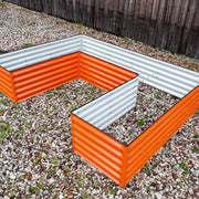 YoYoBloom 17" Tall U-Shape Rectangle Metal Raised Garden Bed | Upgrade 2.0 Knee-High Design image 11