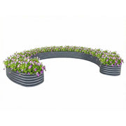 YoYoBloom 17" Tall Ring-Shape Metal Raised Garden Bed | Knee-High Design image 5