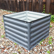 YoYoBloom 17" Tall 2'x2' Square Metal Raised Garden Bed Twin Pack | Upgrade 2.0 Knee-High Design - Vibrant orange image 3