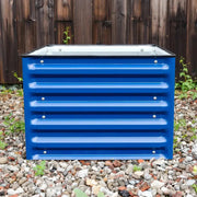YoYoBloom 17" Tall 2'x2' Square Metal Raised Garden Bed Twin Pack | Upgrade 2.0 Knee-High Design image 11