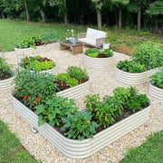 YoYoBloom 17" Tall U-Shape Large Size Metal Raised Garden Bed| Upgrade 2.0 Knee-High Design image 10