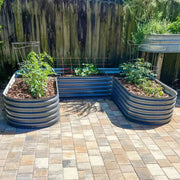 YoYoBloom 17" Tall U-Shape Large Size Metal Raised Garden Bed| Upgrade 2.0 Knee-High Design image 14