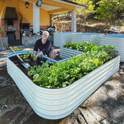 YoYoBloom 17" Tall U-Shape Large Size Metal Raised Garden Bed| Upgrade 2.0 Knee-High Design image 9