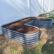 YoYoBloom 17" Tall U-Shape Standard Size Metal Raised Garden Bed| Upgrade 2.0 Knee-High Design image 7