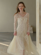 Embroidered Lace Princess Dress