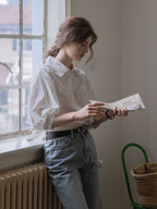 Vintage Embroidered Cotton Blouse