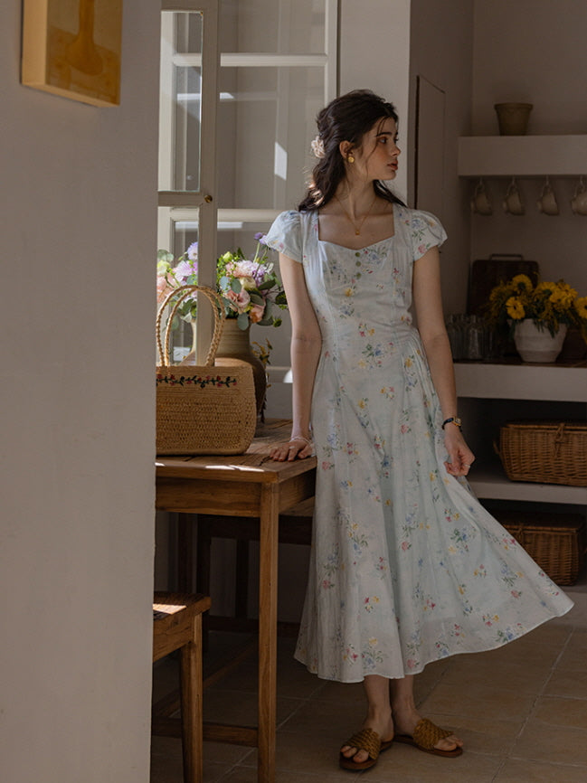 Whispering Blossoms Cotton Dress