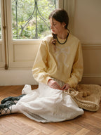 White Lace Trim Vintage Skirt