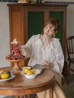 Lily's Cottage Charm Ivory Blouse