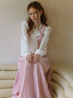 Elegant Ivory Bow Tie Blouse