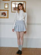 Victorian Lace Trim Bow-Tie Blouse