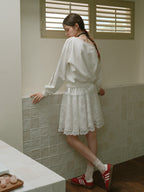 Ethereal Lace Ballet Skirt