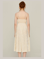 Ivory Velvet Garden Lace Nightgown Set