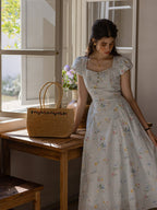 Whispering Blossoms Cotton Dress