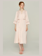 Rose Petal Bloom Lace Nightgown Set
