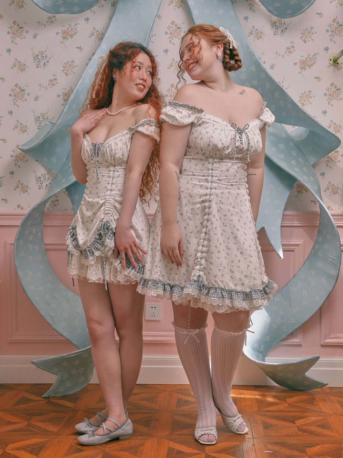 Ethereal Lace Coquette Dress