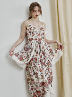 Fairytale Rose Draped Lace Dress