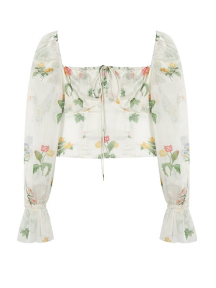 Ivy's Cool Breeze Floral Blouse