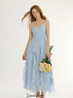 Fairy Whispers Light Blue Ruffle Dress