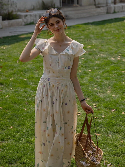 Floral Meadow Cotton Dress