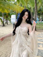 Ethereal Lace Rose Gown