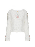 Whispering Bloom Embroidered Blouse