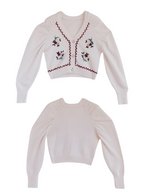 Vintage Floral Embroidered Cardigan