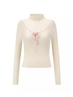 Coquette Bow Detail Knit Top