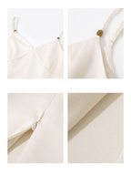 Whispering Petal Satin Top & Embroidered Tulle Skirt