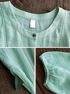 Blossoming Elegance Mint Green Dress