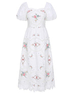 Emily's Vintage Floral Charm Dress