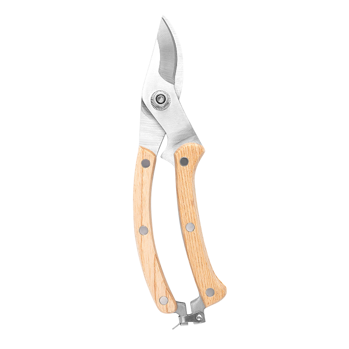 Wood Handle Pruning Shears (7.8")