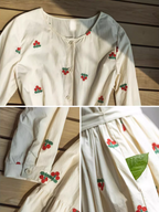 Springtime Serenade Embroidered Dress