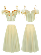 Fairy Wildflower Corset & Tulle Skirt