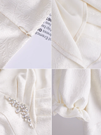 Cubic-Embellished Jacquard Princess Dress