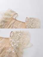 Golden Hour Sequin Mesh Slip Dress