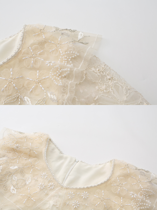 Ivory Lace Garden Waltz Dress