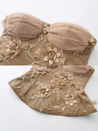 Blossom Garden Embroidered Corset & Skirt