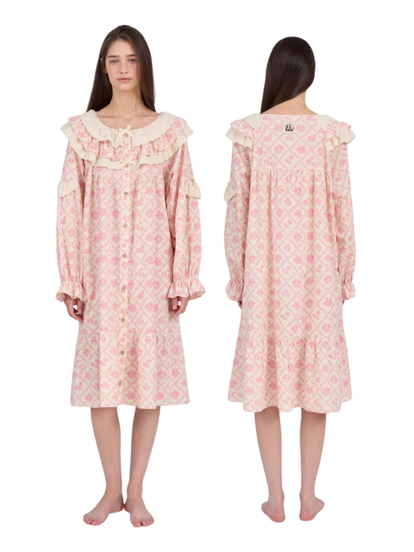 Vintage Rose Lace Nightgown